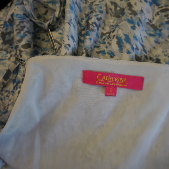 Catherine Malandrino Blue Floral Cutout Maxi - 2 - Picture 7 of 7